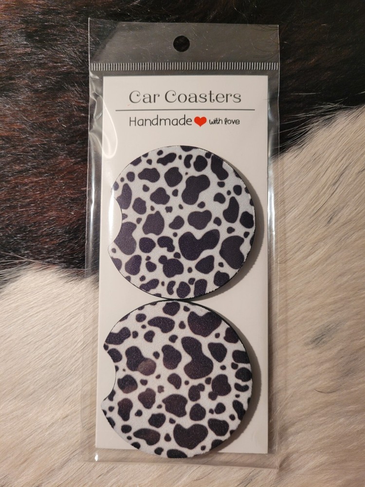 Car Cup Coasters Western 2pcs