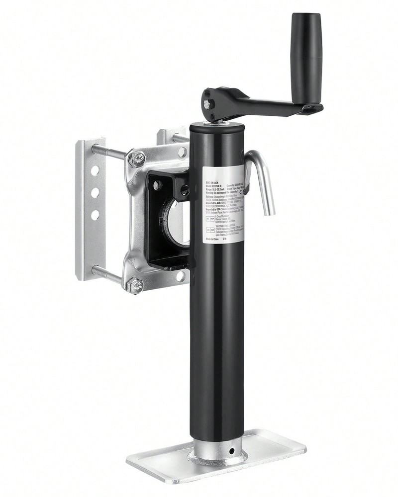 Trailer Jack, 2000 Lbs Dynamic Load Capacity,10" Lift Trailer Jack Stand Handle