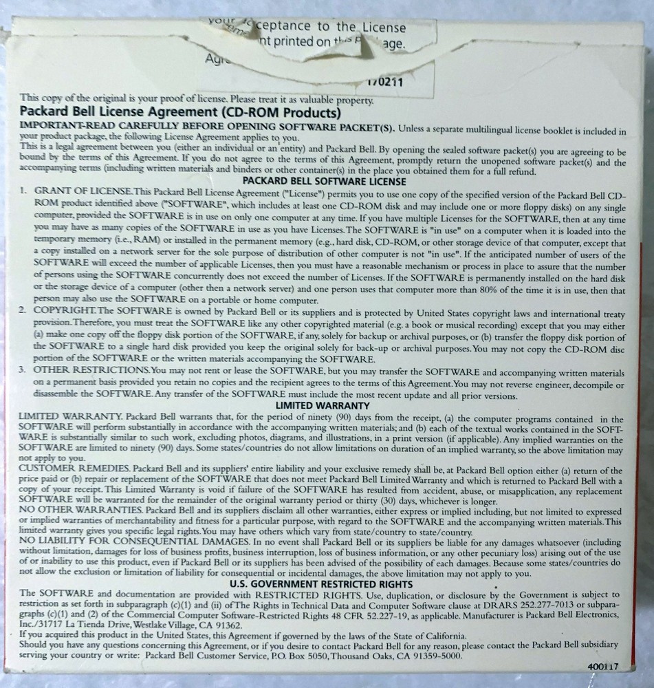 vintage 90s Packard Bell PC CD CDROM Software Collection 12 CDs games utilities