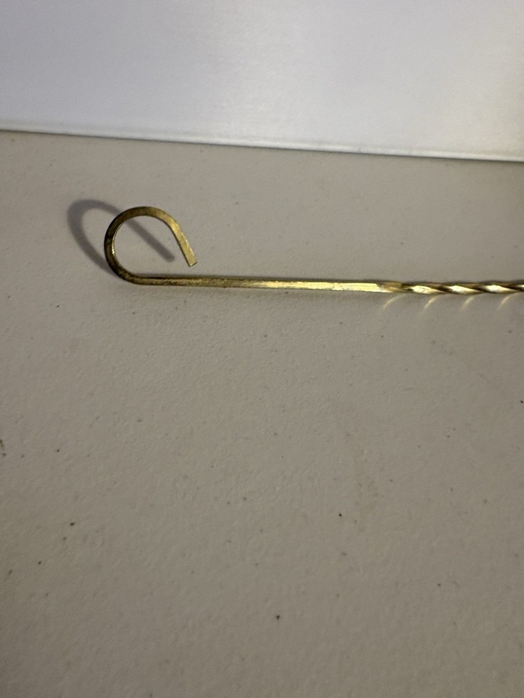 Vintage Brass Copper Candle Snuffer with Solid Brass Spiral Handle 11"L