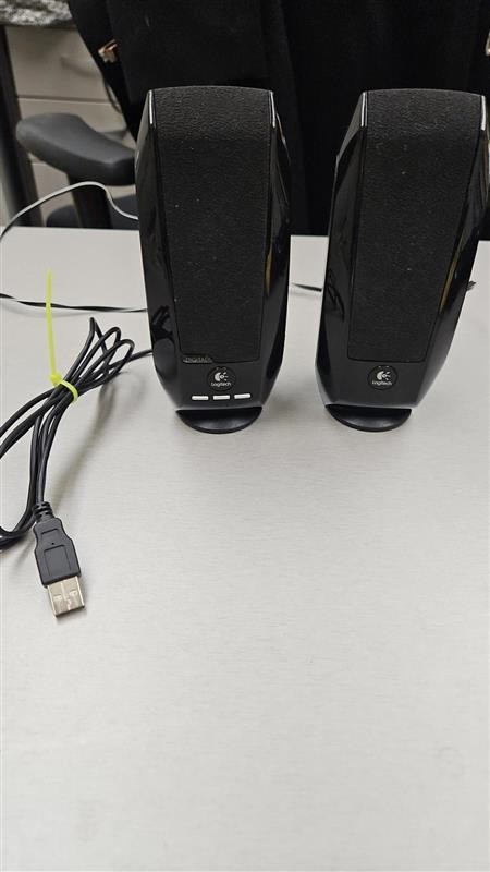 Logitech S120 Desktop Speaker System - Black