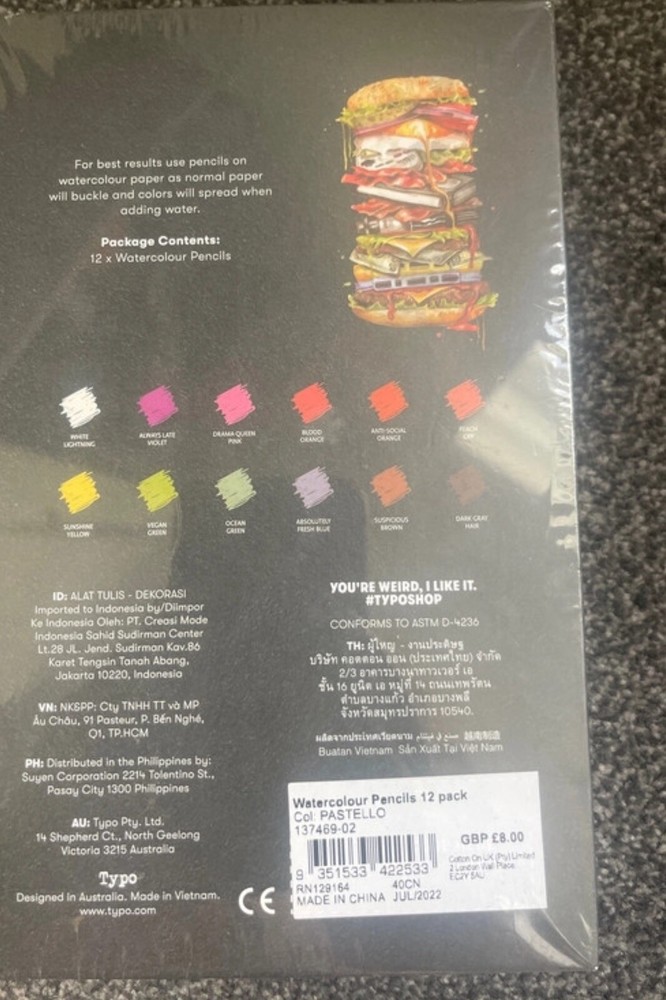 watercolour pencils set