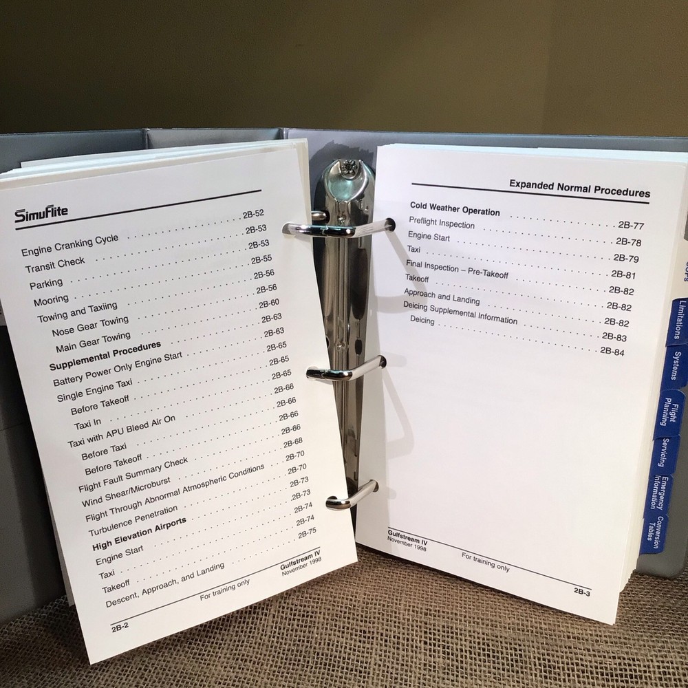 Gulfstream IV Cockpit Reference Handbook