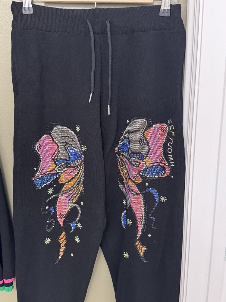 Butterfly Rhinestone Multicolor Set In A Size Medium