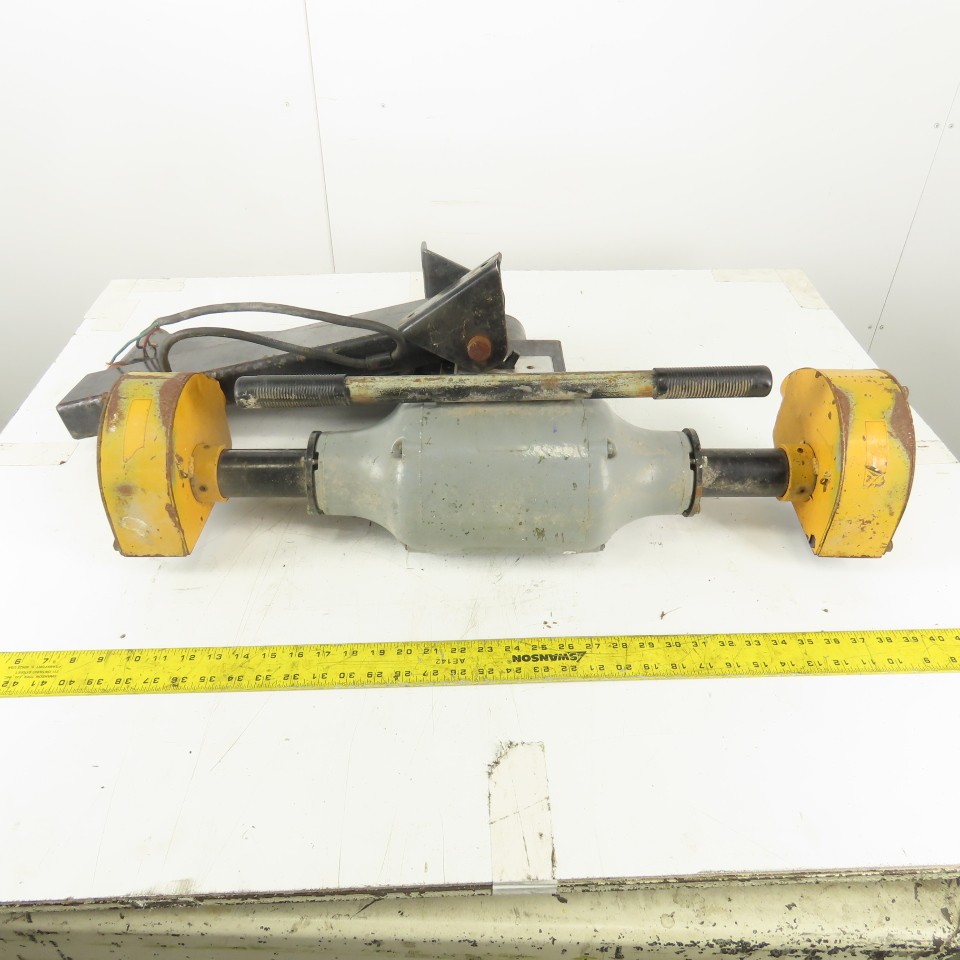 6" Double Ended Grinder Buffer On 4 Point Pivot Arm Assembly