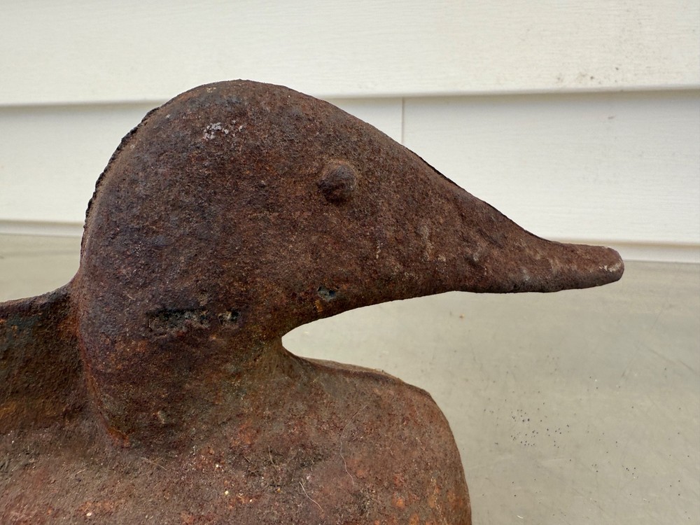 Vintage Cast Iron Duck Boot Scrape Solid Cast Iron Andirond Duck 20 Pounds