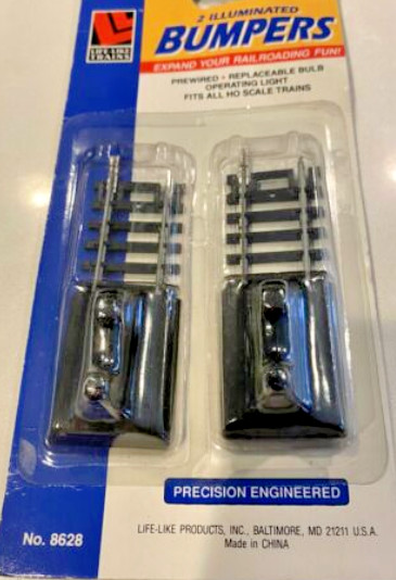 Life Like HO #8628 Bumpers, Illuminated (pkg. 2) - Details Below