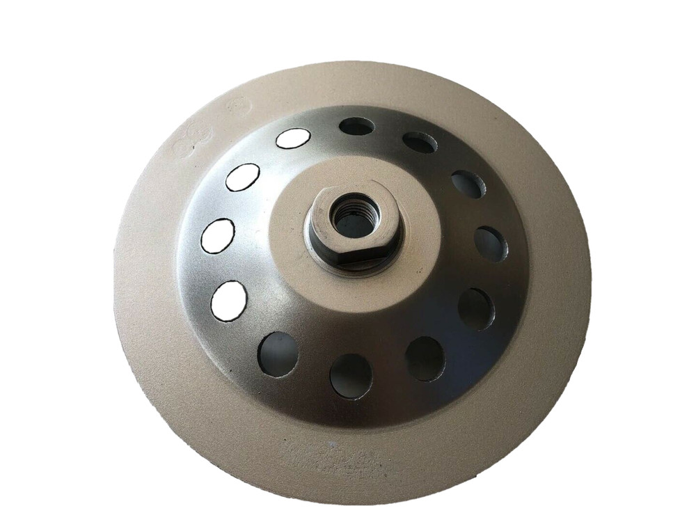 7" Premium Single Row Cup Wheel Concrete& Masonry Surface, 5/8"-11 Threaded
