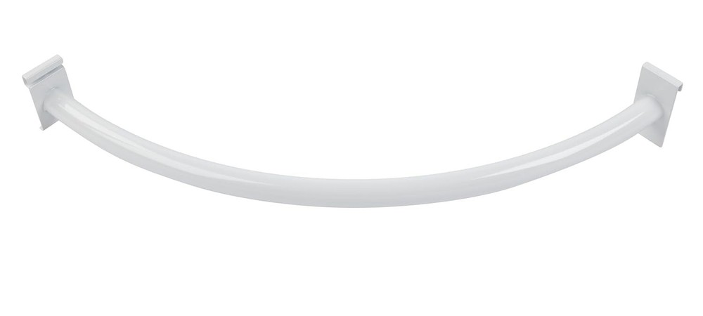 Wire Grid Quarter Circle White Wiregrid 30" Gondolla Hangrail Slat Grid