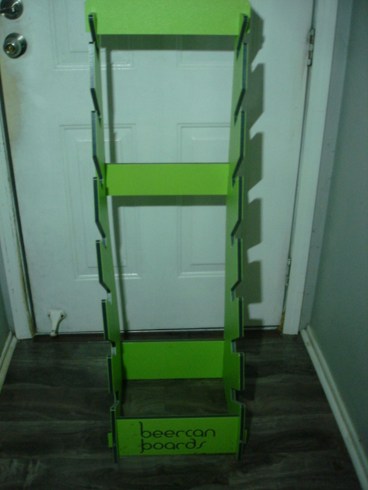 BEERCAN BOARDS LONGBOARD LARGE DISPLAY RACK HOLDS 7