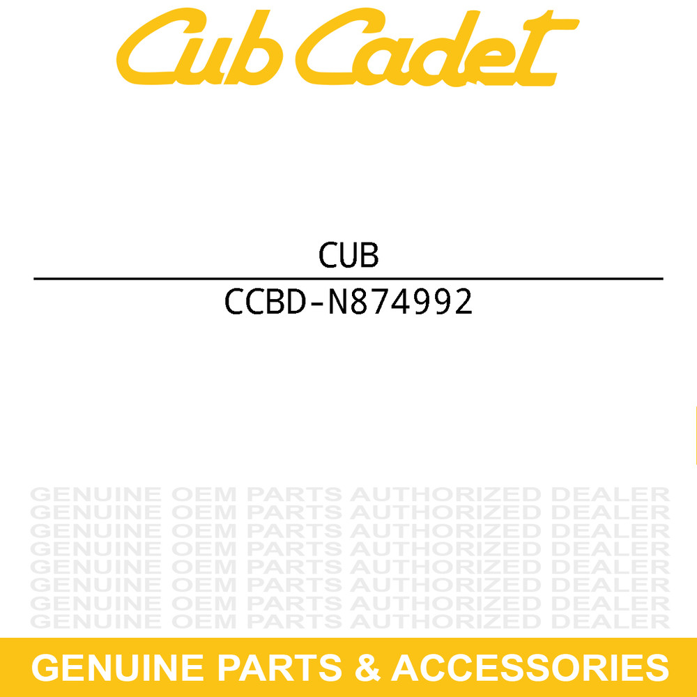 CUB CADET BD-N874992 Housing