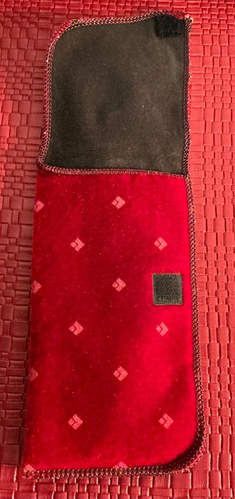 Rare Vintage Red Soft Eyeglass Case