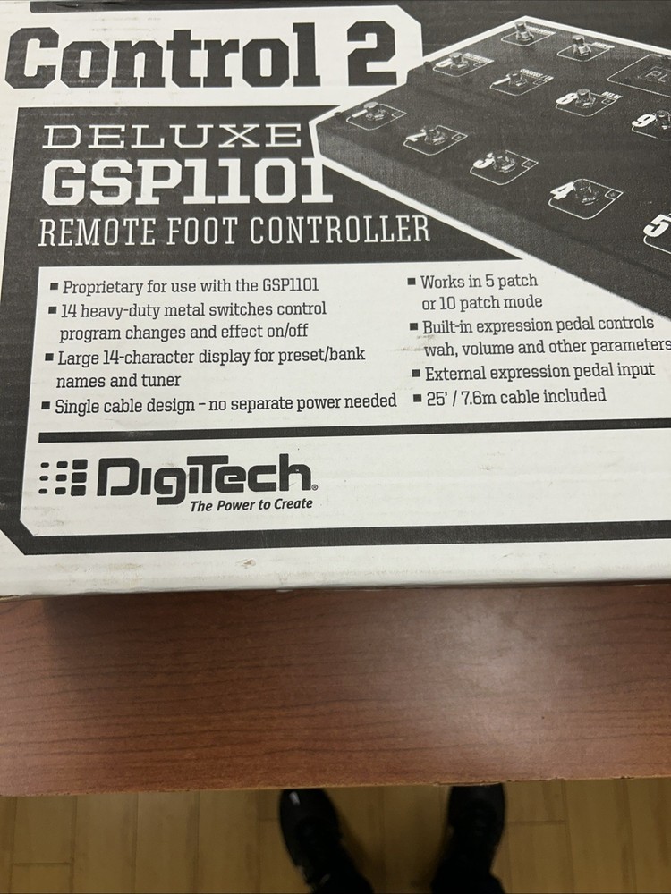 Digitech Control 2 Deluxe GSP1101 Remote Foot Controller - New Open Box