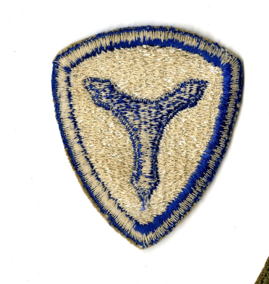 3rd Service Command White Back Patch WWII Vintage Mid Atlantic