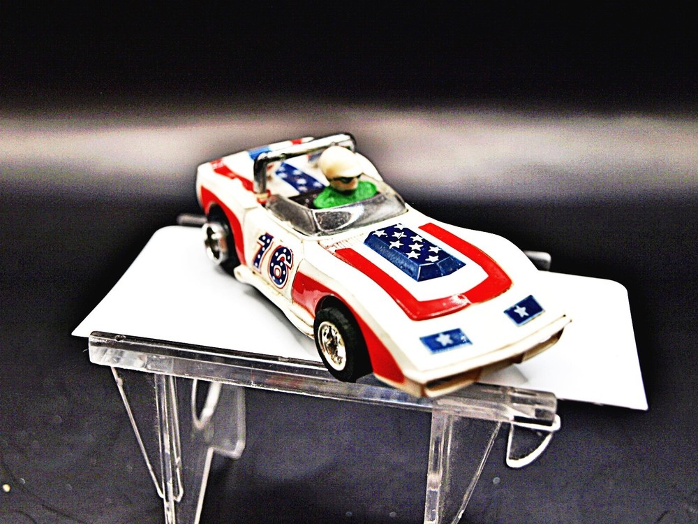 Tyco Pro A/P Vette White/Red/Blue Stars *Nice*