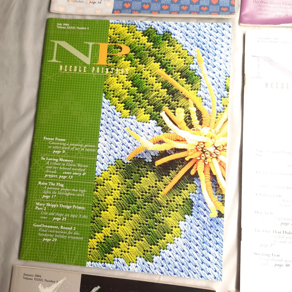 Needle Pointers Magazine Lot 2004 and 2005 6 various Issues
