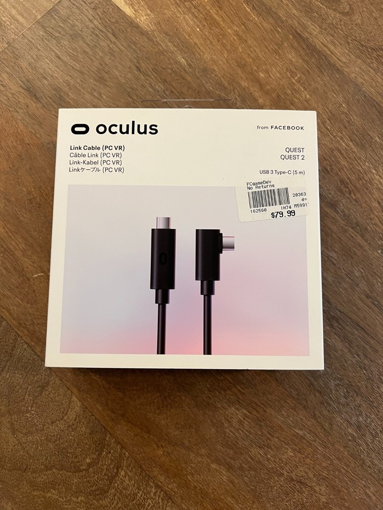 Oculus Link Cable for VR Headset Quest and Quest 2 USB 3 Type-C