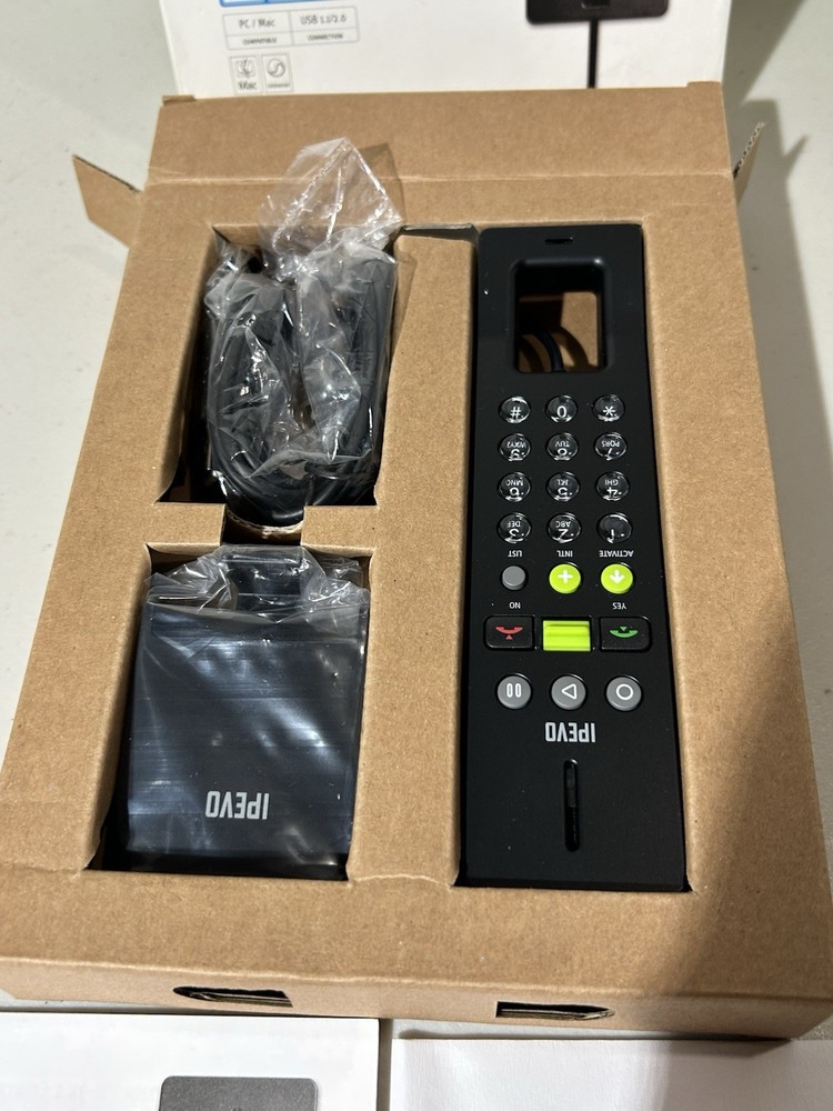IPEVO Cdpu-05lp Skype USB Handset For Pc/mac One Touch W/holder