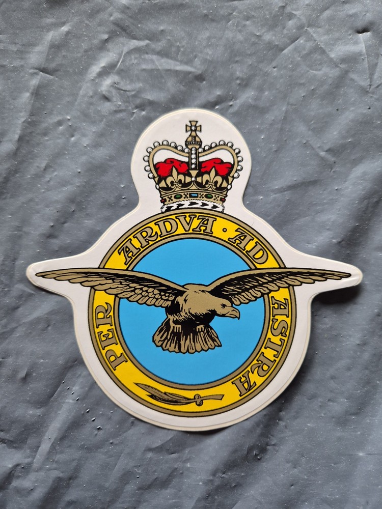 Royal Air Force Crest Sticker dark blue