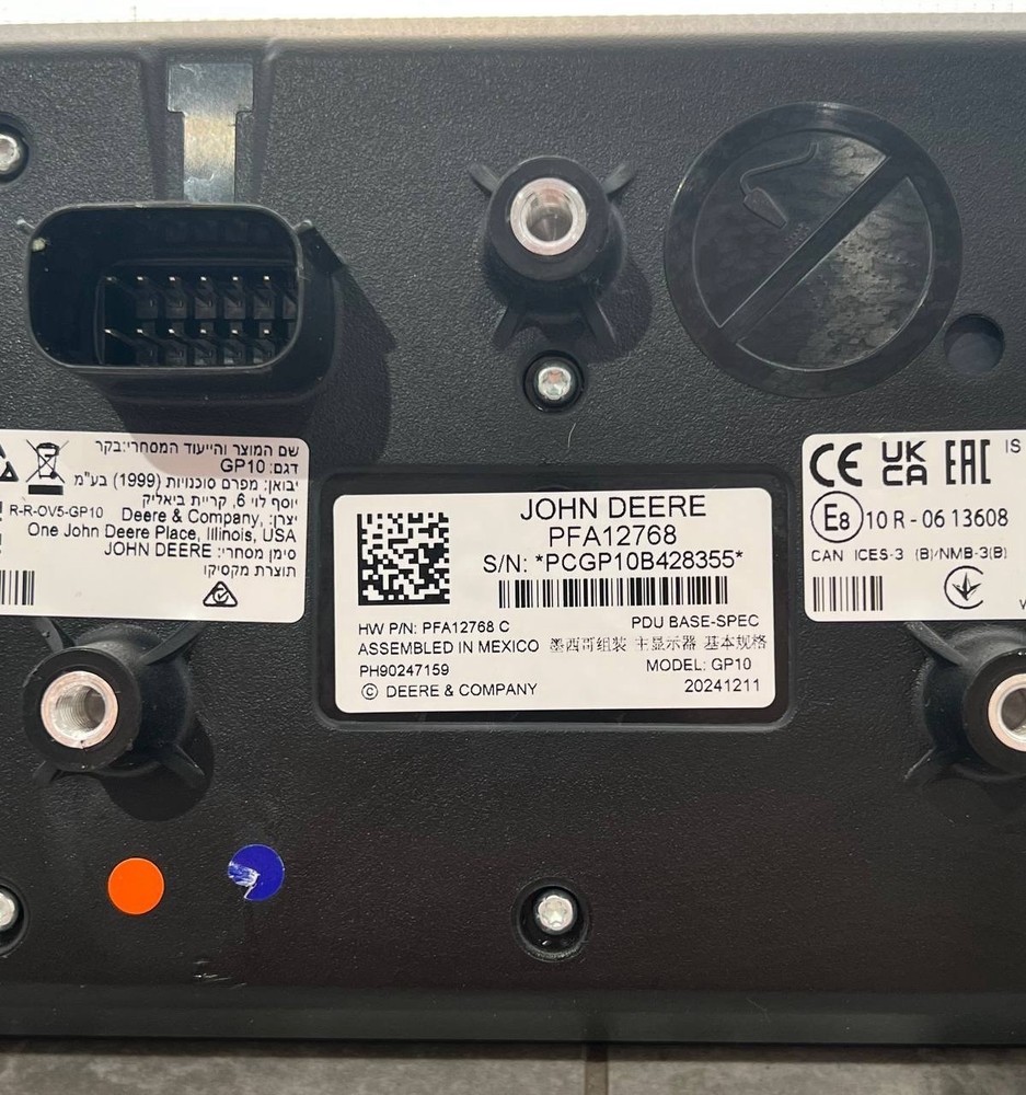PFA12768 John Deere Display Module Original Pdu Base-spec Gp10