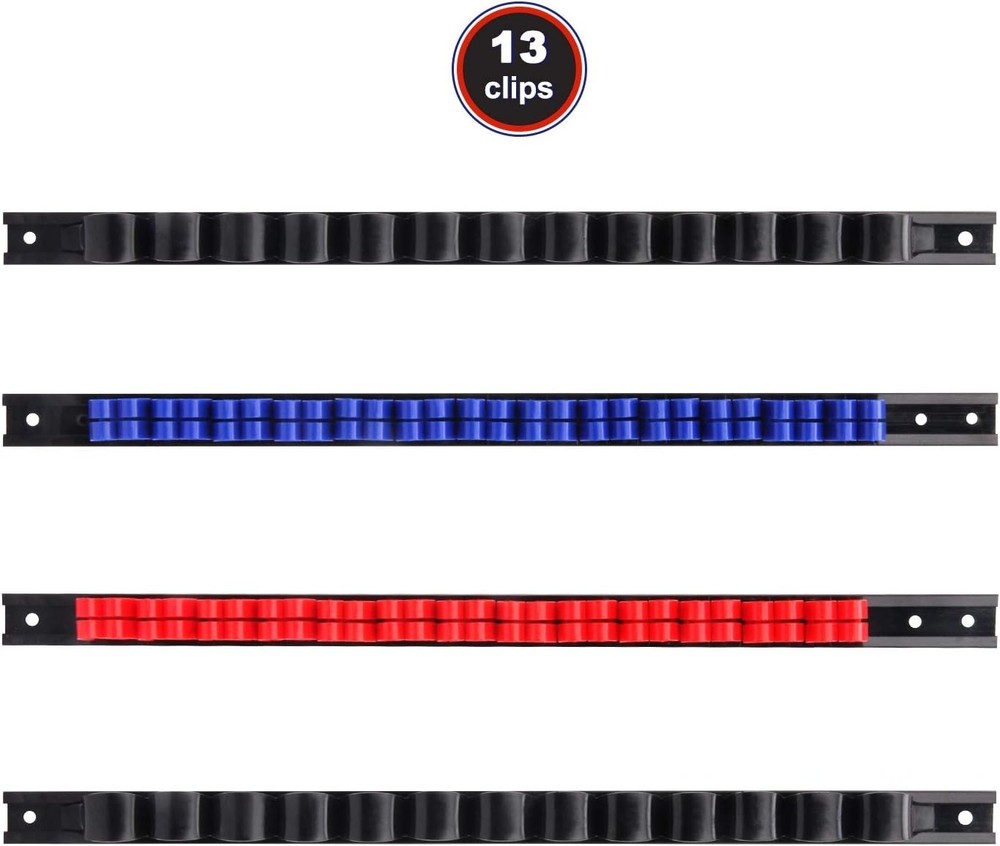 4-Piece Wall-Mounted Screwdriver & Wrench Organizer | Efficient Tool Storage