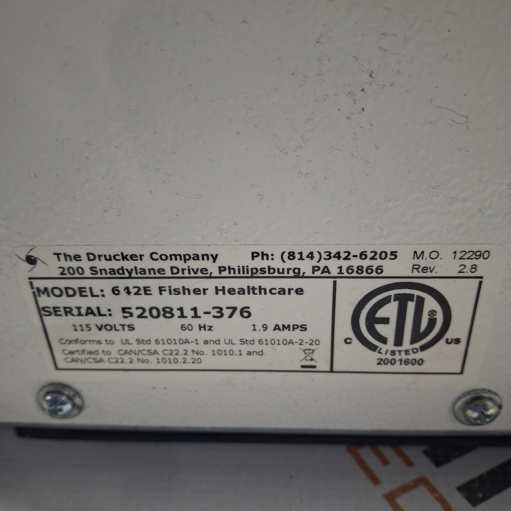 Drucker Diagnostics 642E Centrifuge