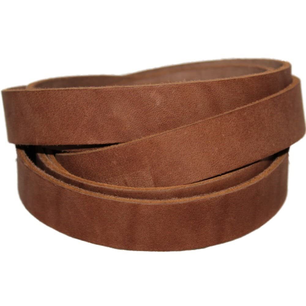 Leather Strap Medium Brown Inch Wide 72 Inches Long