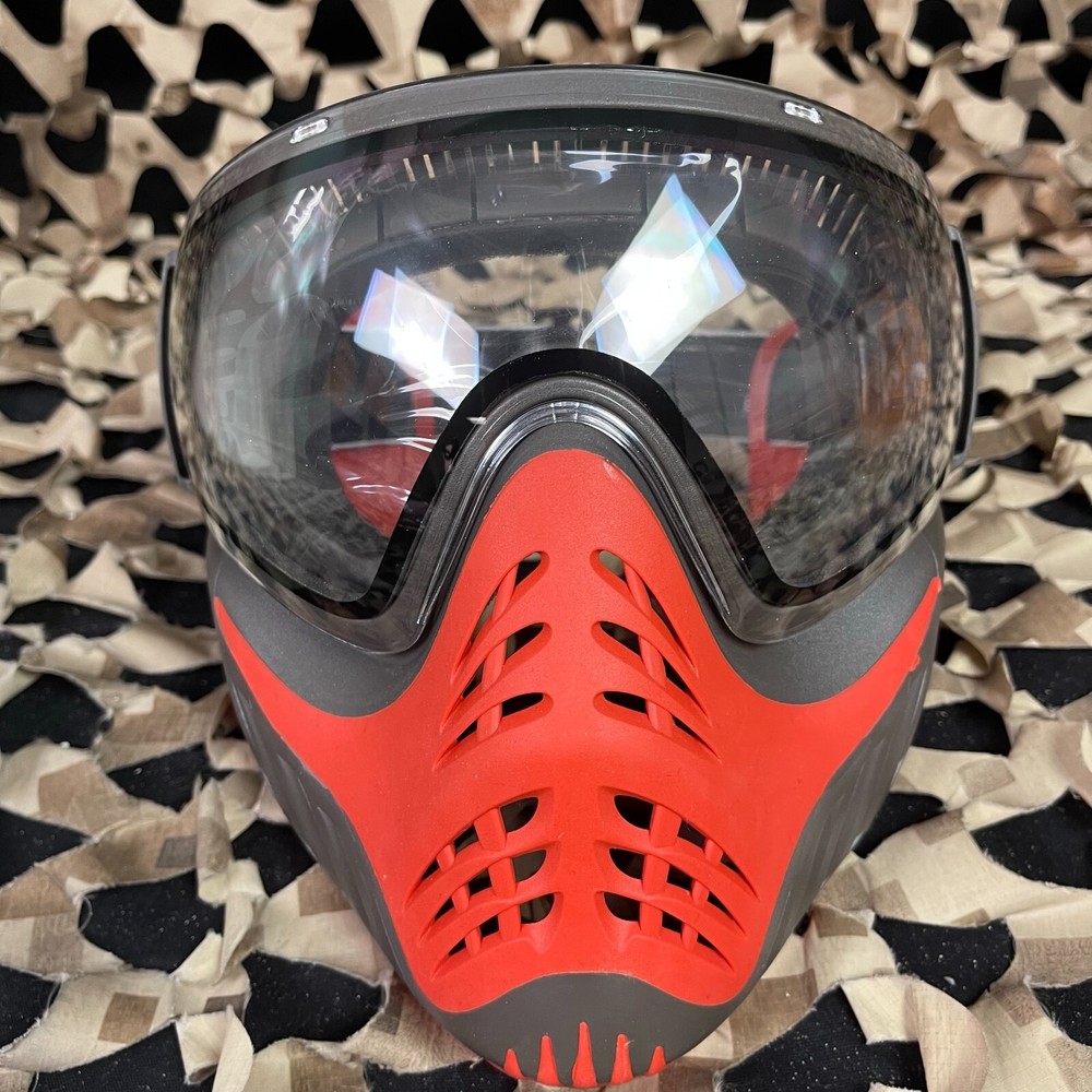NEW V-Force Profiler Paintball Mask - Grey/Red (Scarlet)