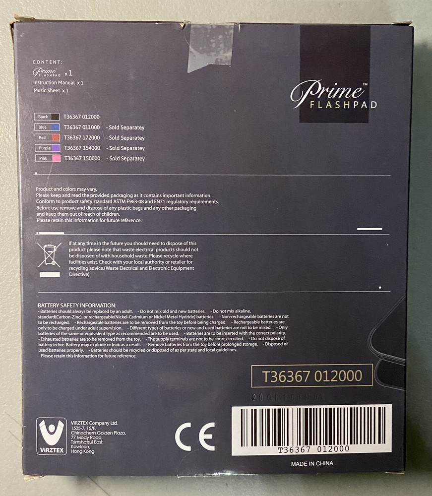 PRIME FLASHPAD Handheld Electronic Light & Touch Games￼ Virztex Co. Works Good