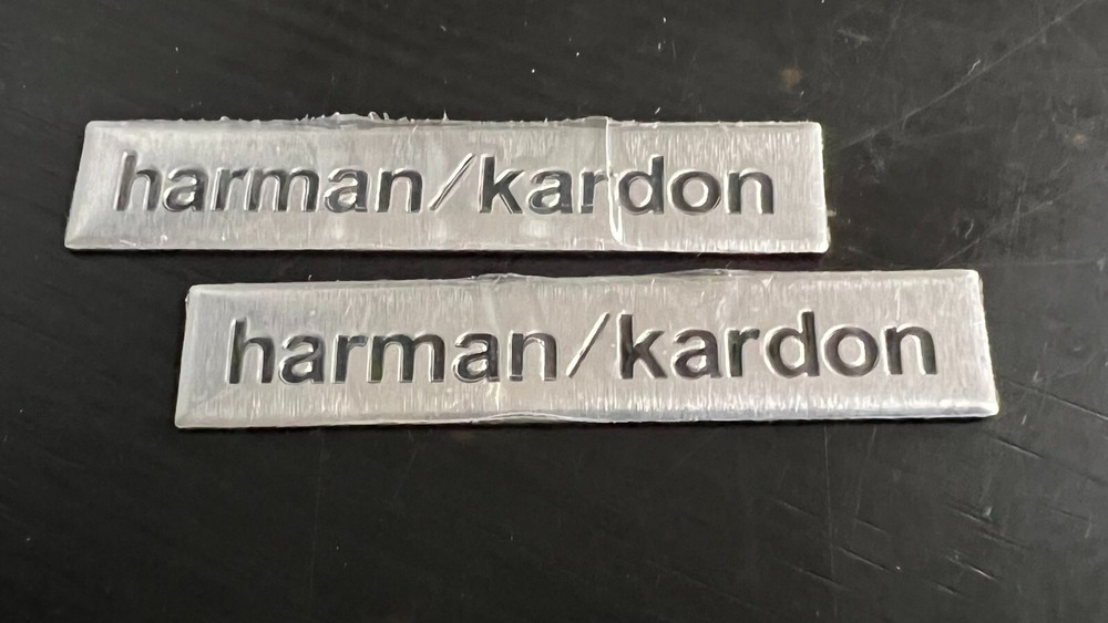 2 x Emblem Speaker Badge Decal Replacement fits Harman Kardon Speakers