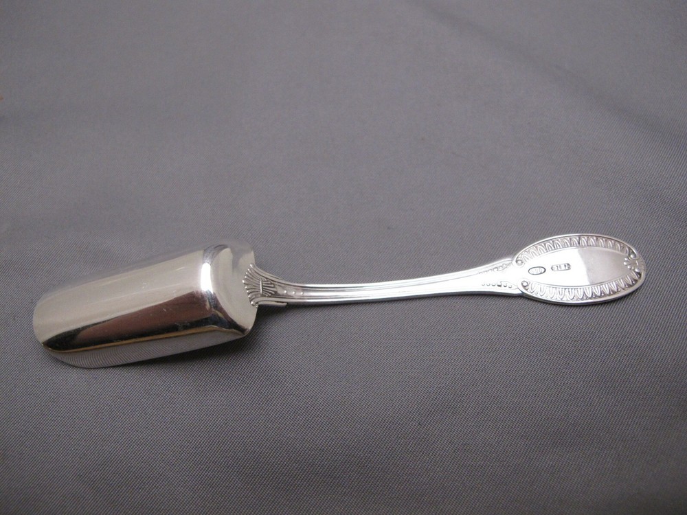 Good ITALIAN 800 Silver EMPIRE Pattern SUGAR / TEA SCOOP-No Mono-Maker 29 PD