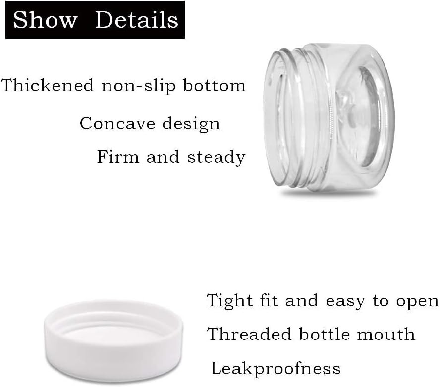 Clear Cosmetic Jar Containers 1oz 24 Pack