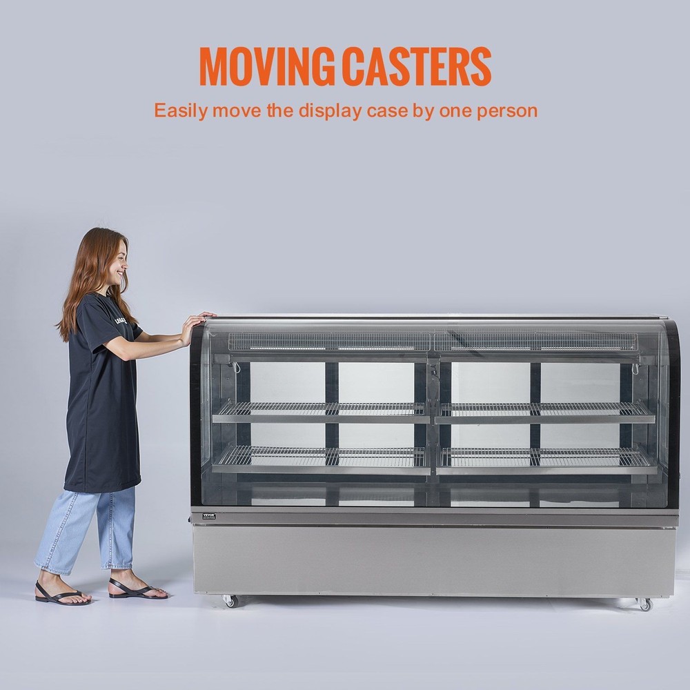 4-Tier 901L 32cu ft Refrigerated Display Fridge & Cooler for Bakery Use