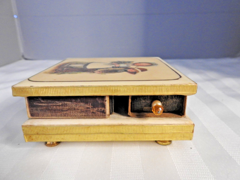 Vintage Matchbox Holder with Matches