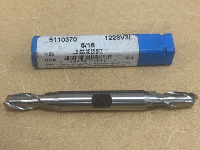 End Mill 5/16" Dia. HSS Square-Dual Ended Precision Dormer 5110370