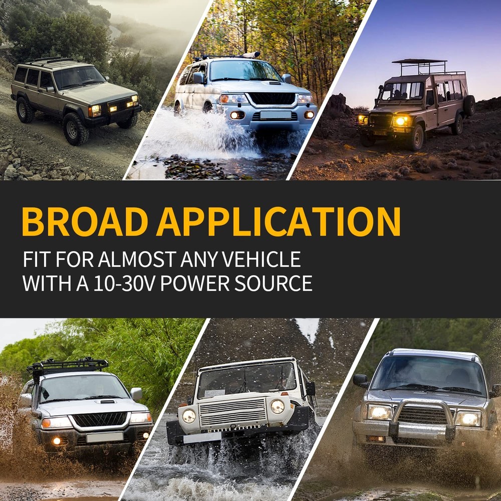 FXC 2pack 6-LED Strobe Light Amber Waterproof Emergency Beacon Flash