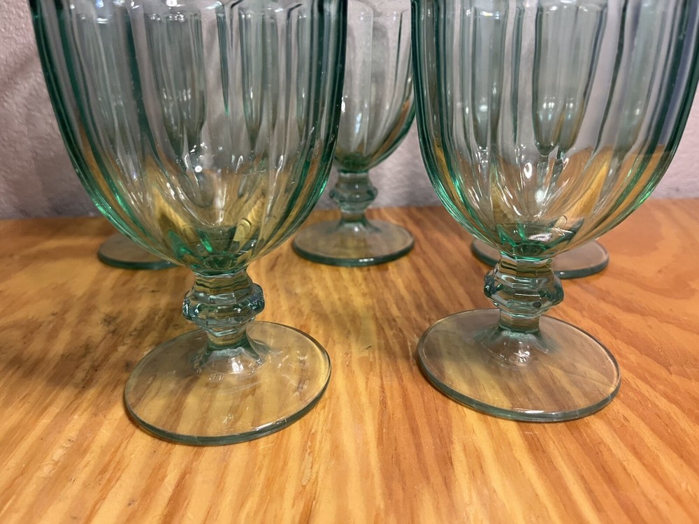 Libbey Duratuff Spanish Green Goblet