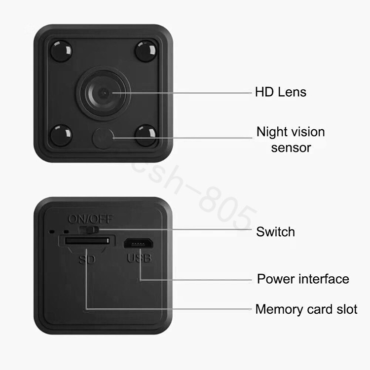 Mini Camera Wireless Wifi IP Home Security Camera HD 1080P DVR Night Vision