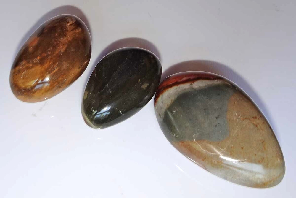 Polychrome Jasper - 3 Polished Pebbles - Madagascar sc749h