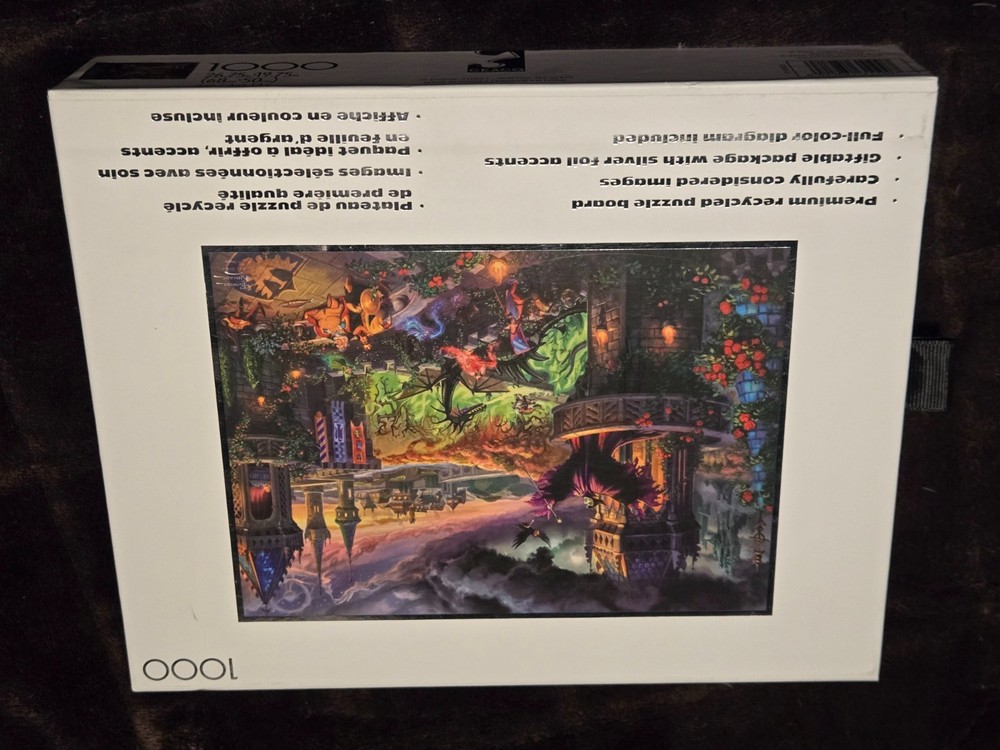 Disney Silver Select Edition 1000 Pc Jigsaw Puzzle THOMAS KINKADE Maleficent