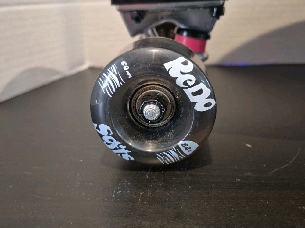 ReDo Shorty Cruiser Palm Checkers Skateboard EUC