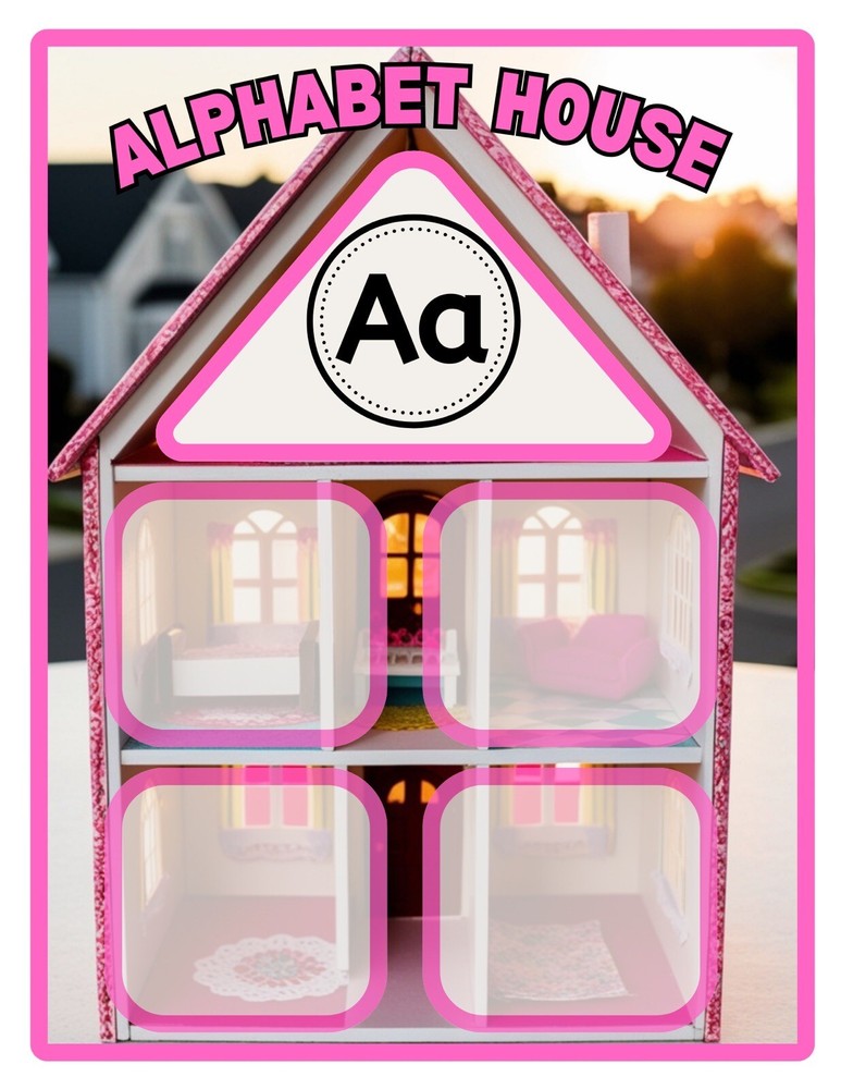 Alphabet House - Beginning Sounds Sort - Learning Center - PRINTED ONLY - DIY