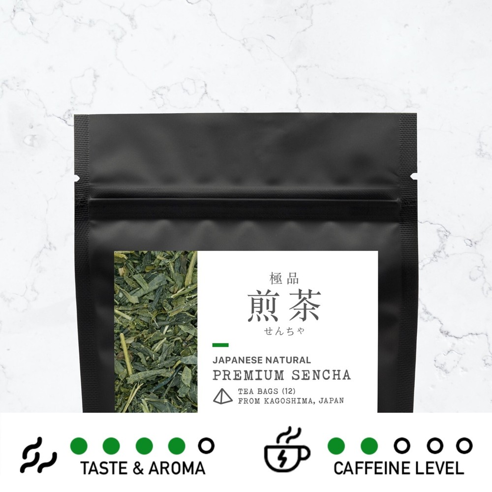 Leafmessage Tea - Premium Sencha Tea Bags Artisan Tea 極品煎茶 せんちゃ 12-pack