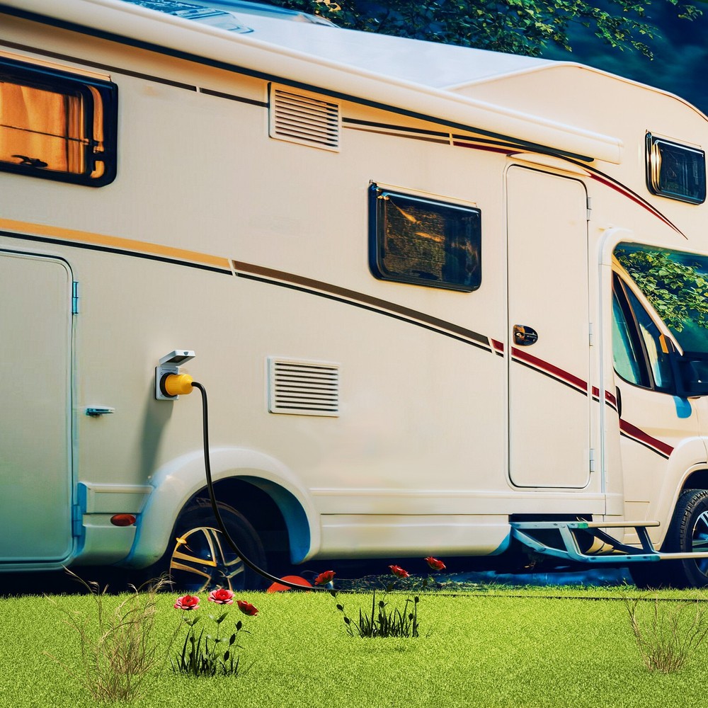 Nilight 30AMP RV Power Inlet Outlet Shore Power Kit w/Boot Cord Protector