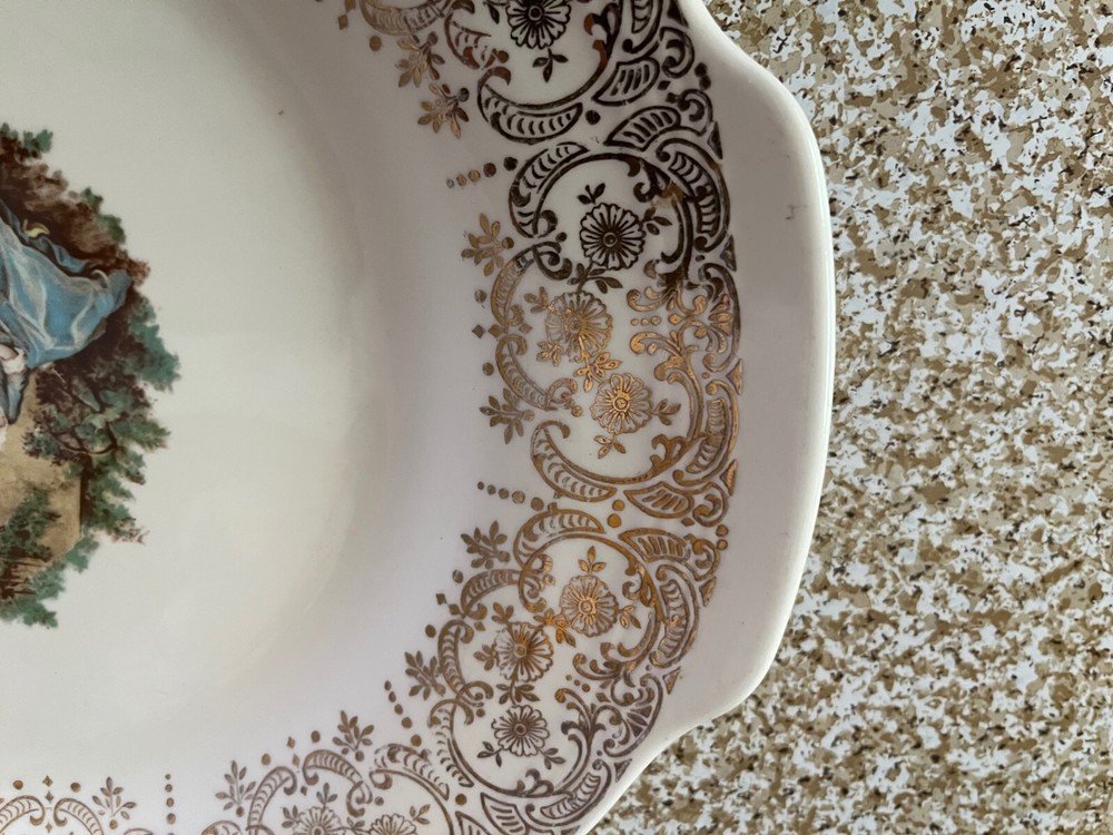 TRIUMPH LAMOGES 12'' SERVING DISH CHINA D'OR