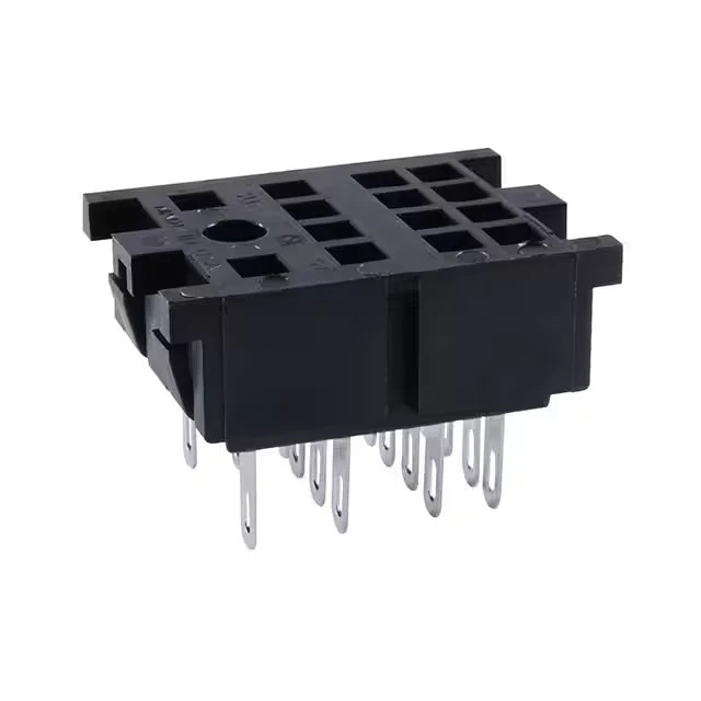 ECG RLY9122, 14 Pin Mini Blade Relay Socket ~ Through-Hole Panel Mount