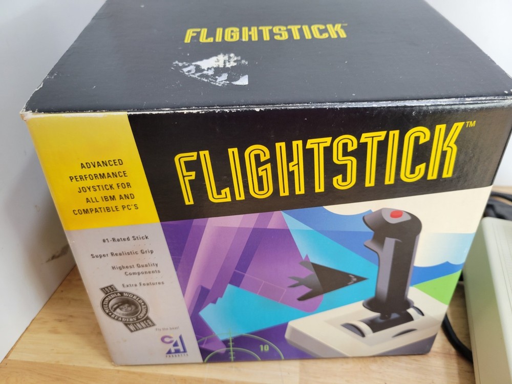 Vintage Flight Stick Retro PC Controller Vintage Flightstick Gaming Nice