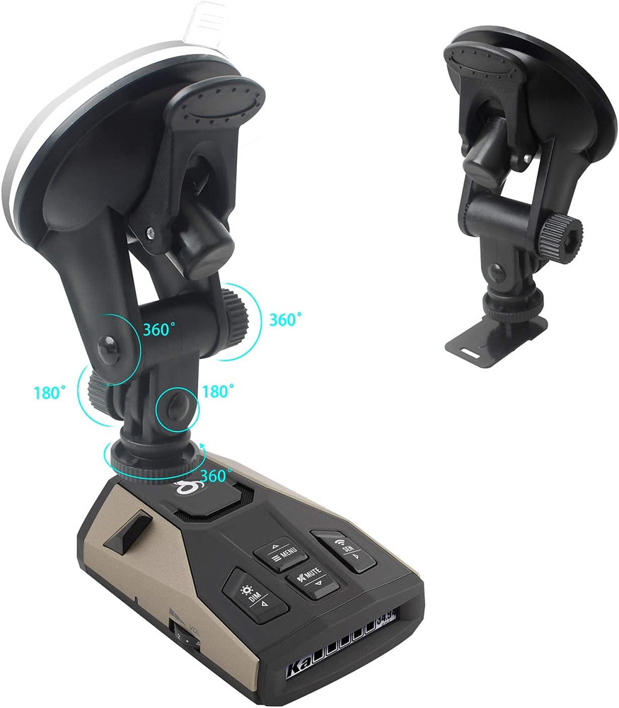 Yeebeny Suction Radar Detector Mount, Windshield & Dashboard Radar Holder Compat