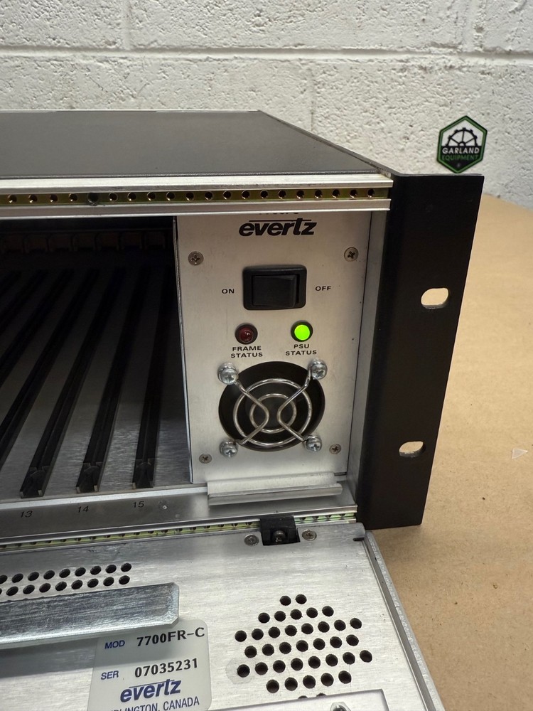 Evertz Microsystems 7700FR-C Multiframe Chassis, No Cards