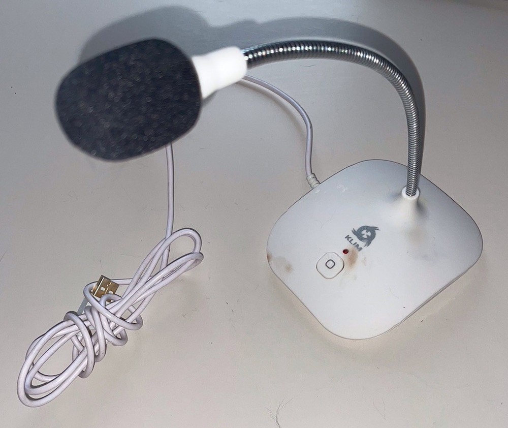 KLIM Talk USB Desk Microphone For PC Or MAC -USED, WORKS
